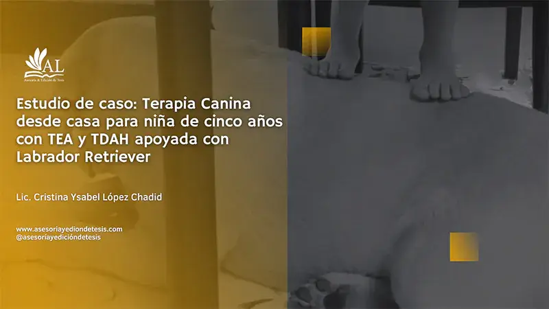 Estudio de caso de terapia canina desde casa para una niña con TEA y TDAH