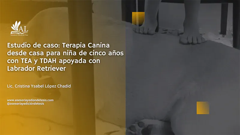 Estudio de caso de terapia canina desde casa para una niña con TEA y TDAH